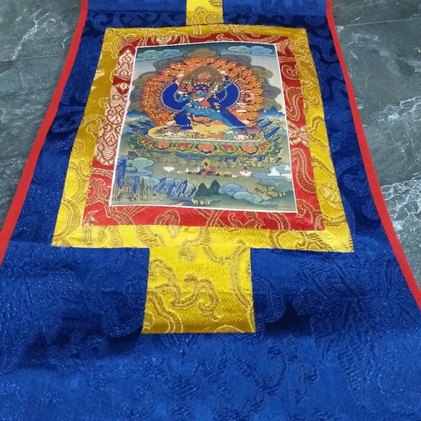 Tranh Thangka Đại Oai Đức Minh Vương_35x20cm